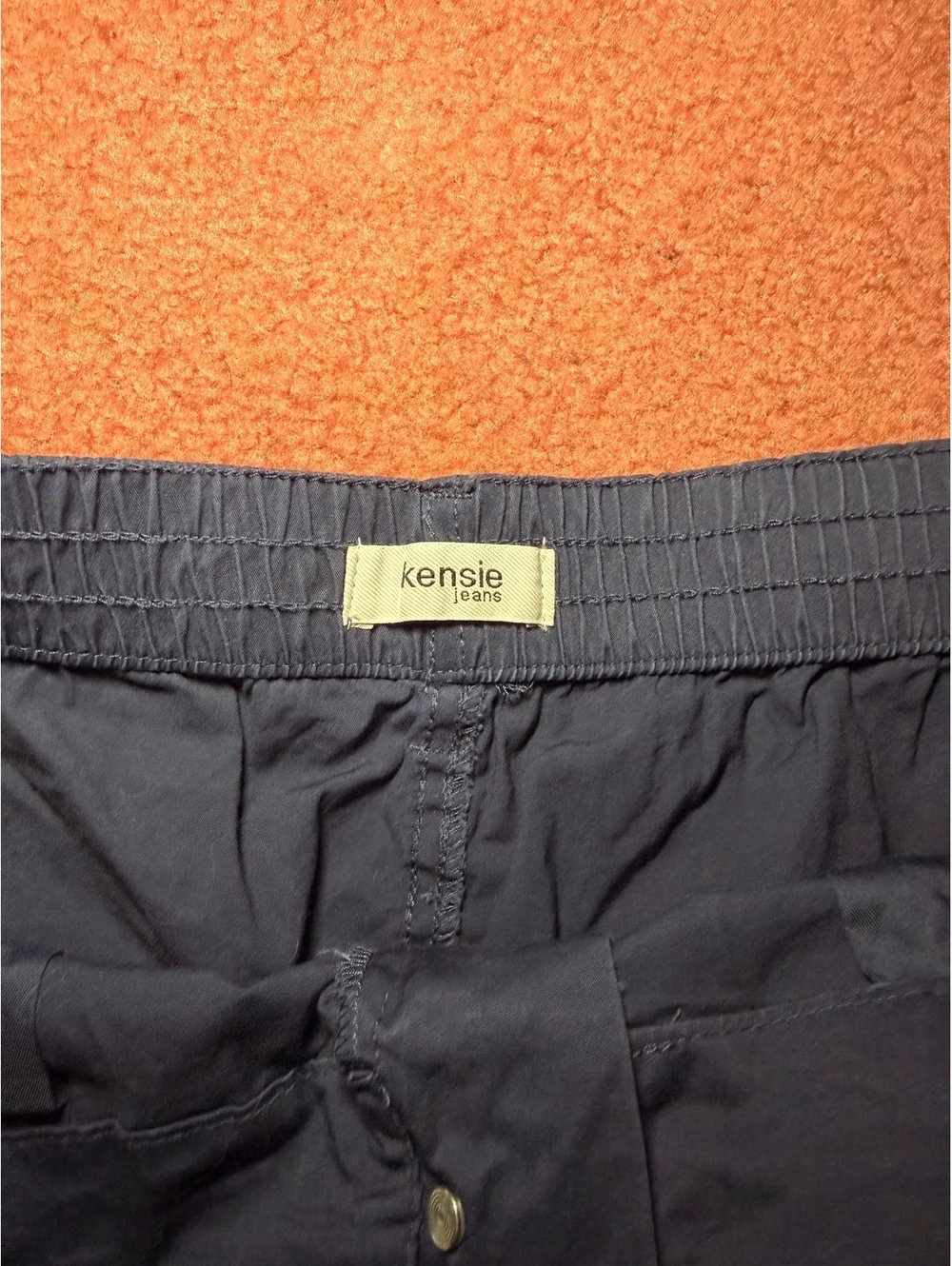 Kensie Jeans Women's Navy Blue Casual Shorts Size XL